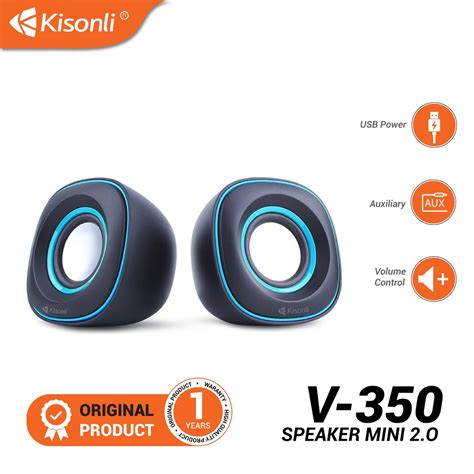 Jual KISONLI Speaker 2 0 Laptop Komputer V350 Indonesia Shopee Indonesia