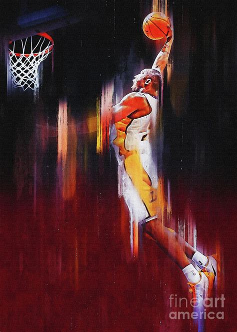 Kobe Bryant Slam Dunk Digital Art By Gunawan Rb