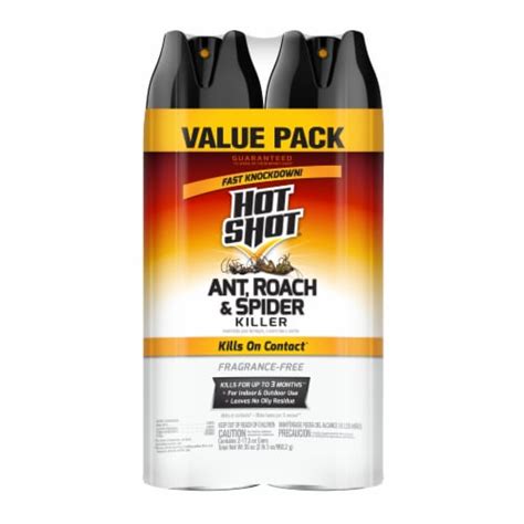 Hot Shot Ant Roach Spider Fragrance Free Killer Spray Twin Pack Ct Ralphs