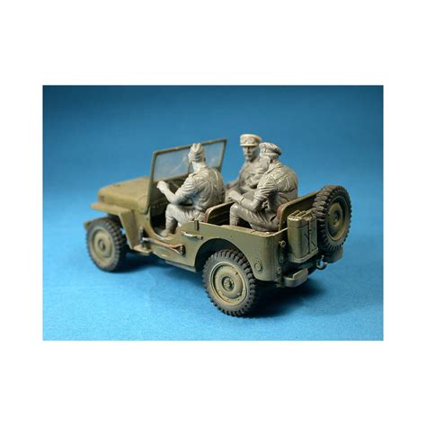 Figurines équipage De Jeep Britannique Miniart 35051 1 35