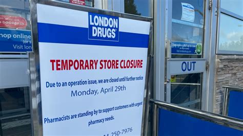 London Drugs Closures Remain In Effect Monday Ctv News Ctv News Vancouver Canada News Media