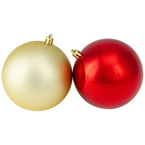 50ct Traditional Multi Shatterproof 2 Finish Christmas Ball Ornaments 4 100mm Christmas Central