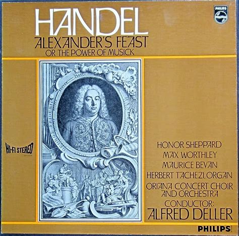 Händel Alexander s Feast Das Alexander Fest Aufnahme englisch