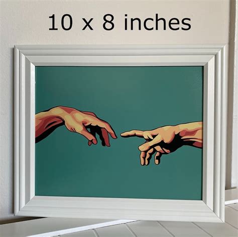 Creation Of Adam Print Etsy