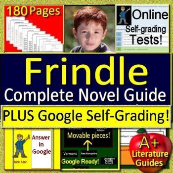 Frindle Novel Study Unit Test Activities Chapter Quiz Comprehension