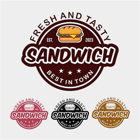 Premium Vector Vector Sandwich Logo Design Vector Collection