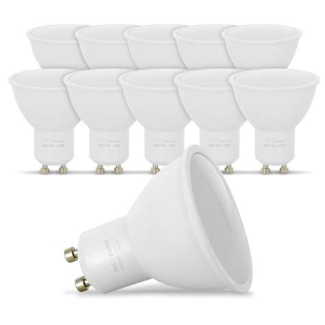 Lot De Ampoules Led Gu W Eq W K Blanc Froid