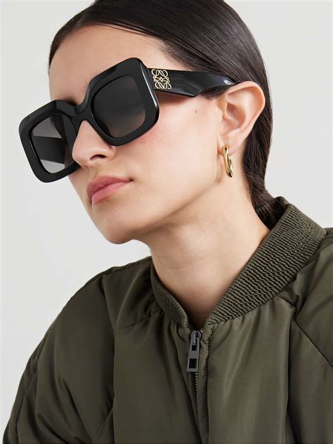 Loewe Eyewear Oversized Square Frame Acetate Sunglasses Net A Porter