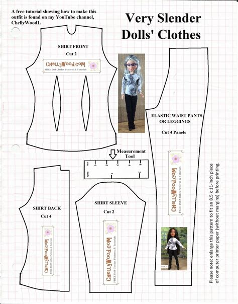 Dolls Clothes Patterns Free Printable