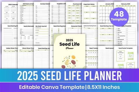 Seed Life Planner Canva Template Gr Fico Por Mustafiz Creative