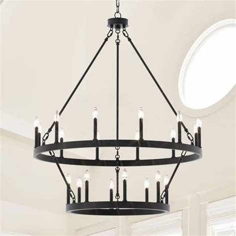 Gracie Oaks Margee Light Dimmable Wagon Wheel Chandelier Reviews