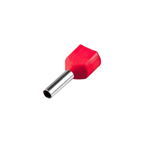 Terminal Pr Isolado Tubular Ilh S Duplo X Mm Vermelho P Eletrosul