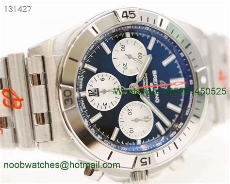 Replica Breitling Chronomat B01 Black White Dial Gf 7750 Noob Factory