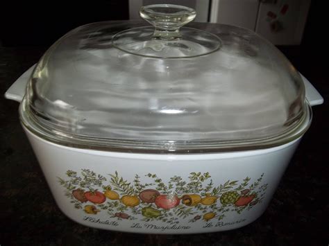 Corningware Spice Of Life Quart Casserole Bake And Serve Vintage