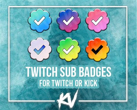 Verified Badges Twitch Sub Badges Twitch Stream Discord Emotes