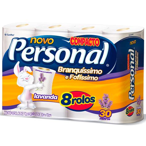 Papel Higi Nico Personal Folha Simples Lavanda Pacote C Rolos