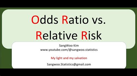 Odds Ratio Vs Relative Risk Youtube