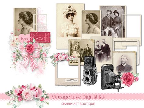 Vintage Love Digital Kit Shabby Art Boutique