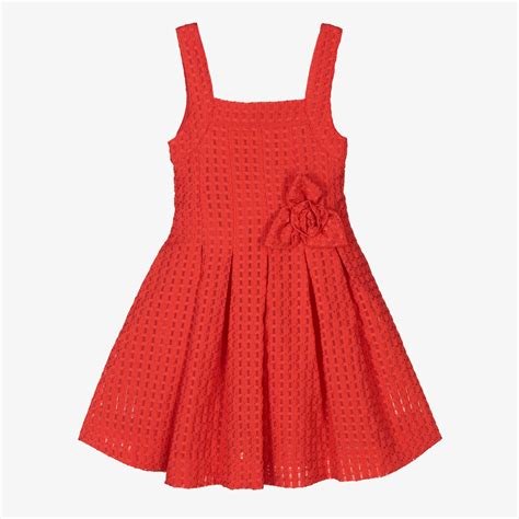 Mayoral Girls Red Cherries Dress Childrensalon