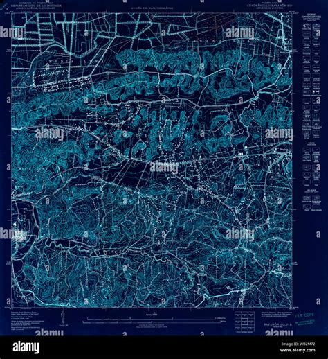 Usgs Topo Mapa Puerto Rico Pr Bayamón Hasta 361940 1950 10000