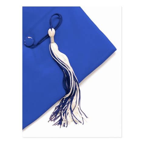 Royal Blue Graduation Cap and Tassel Postcard | Zazzle