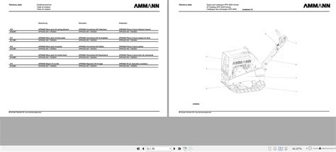 Ammann Vibratory Plates Apr Spare Parts Catalog