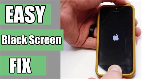 Easiest Fix For Iphone Ipod Ipad Black Screen Youtube