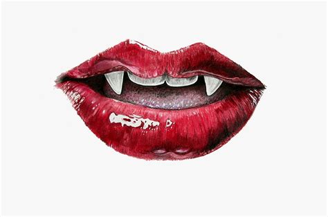 Lip Vampire Mouth Tooth Vampire Mouth Png Transparent Png