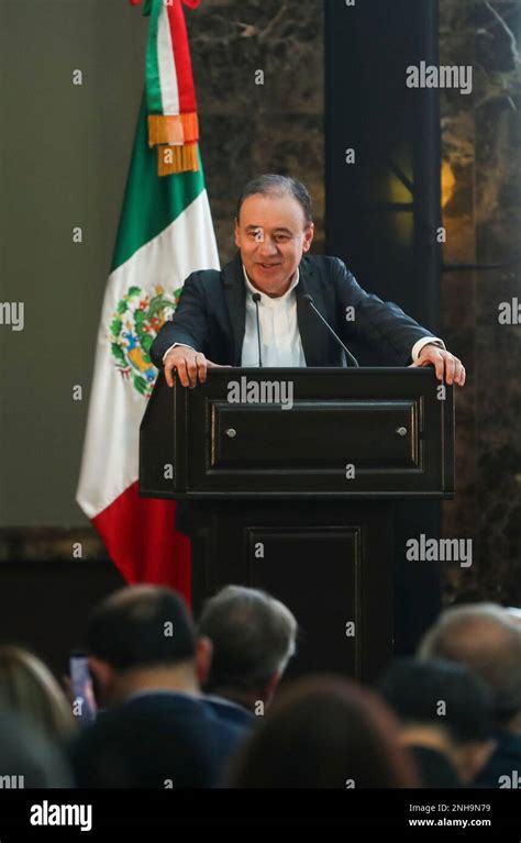 Governor Of Sonora State Alfonso Durazo Speaks During The Presentation