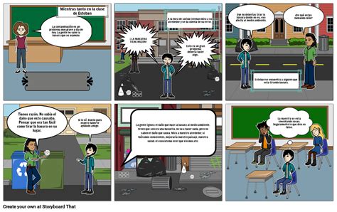 Contaminación Ambiental Y Quema De Basura Storyboard