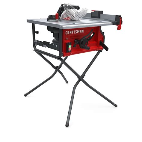 Craftsman 10 In 15 Amp 120 Volt Corded Portable Jobsite Table Saw With Folding Stand