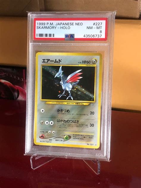 Toys Pokemon Psa Gem Mint Japanese Neo Genesis Skarmory Holo