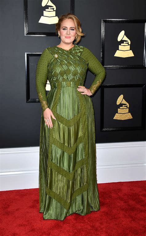 Adele at the 59th Grammy Awards in Los Angeles – Celeb Donut