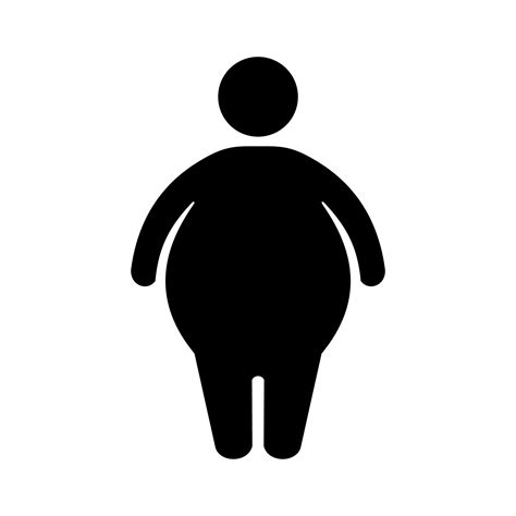 Fat Man Flat Icon 12802528 Vector Art At Vecteezy