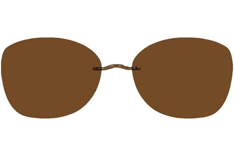 Silhouette Clip On Sunglasses Titan Dynamic Contour 5076 Ct Brown Polarize 54 17