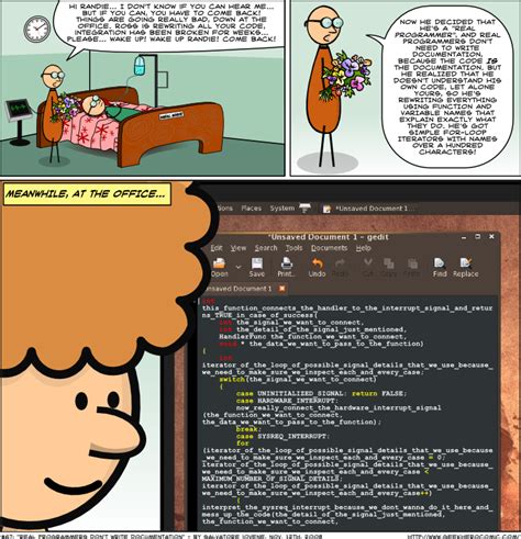 Real Programmers Dont Write Documentation Geek Hero Comic A