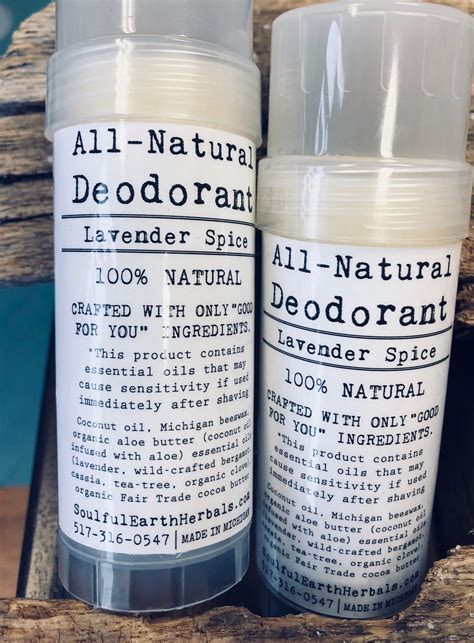 All-Natural Deodorant (Lavender Spice) – Soulful Earth Herbals