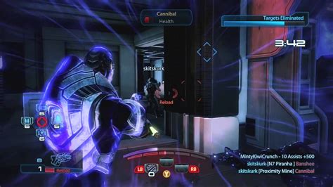 Mass Effect Reckoning Cabal Vanguard Build Gameplay Youtube