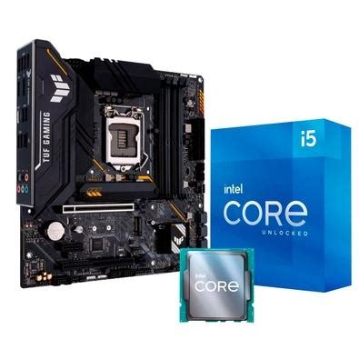 Kit Processador Intel Core i5 11600K 11ª Geração LGA1200 Placa Mãe