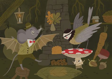 Lilla Bölecz - Flying Mouse Kids Illustration