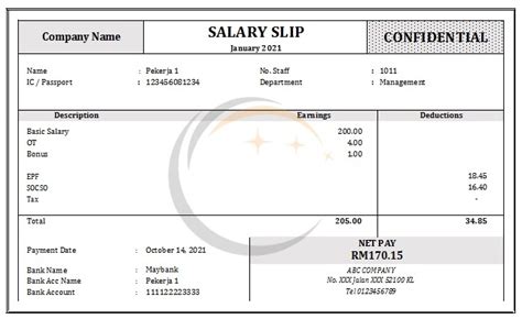 Contoh Slip Gaji Office Word Invoice Format In Excel Word