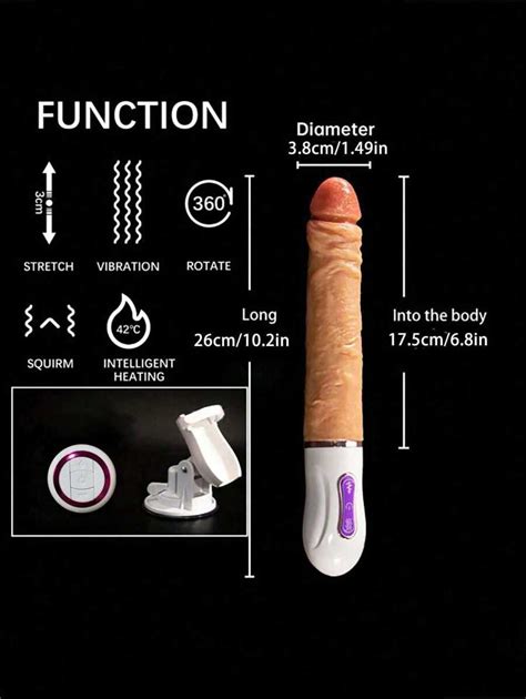 Sexmaschine mit realistischem Dildo mit 10 Vibrations und Stoß Modi