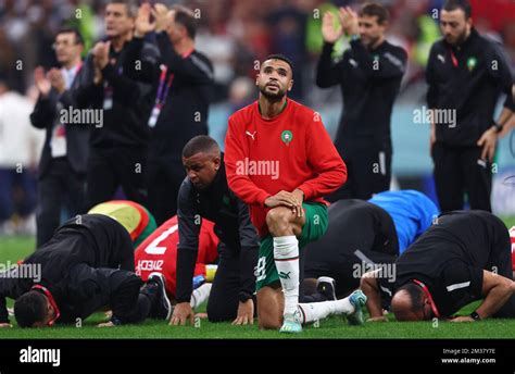 Al Khor Qatar 14th Dec 2022 Youssef En Nesyri Of Morocco Dejected