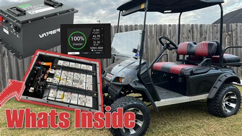 Vatrer 36v 105ah Lithium Golf Cart Battery Review And Range Test 30 Miles Youtube