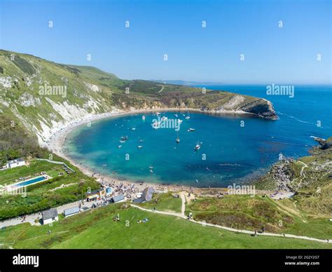 Lulworth Cove Aerial Hi Res Stock Photography And Images Alamy