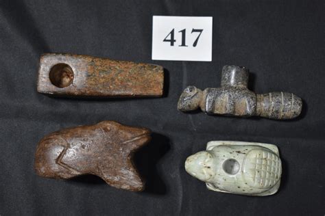 Lot 4 Carved Pipes