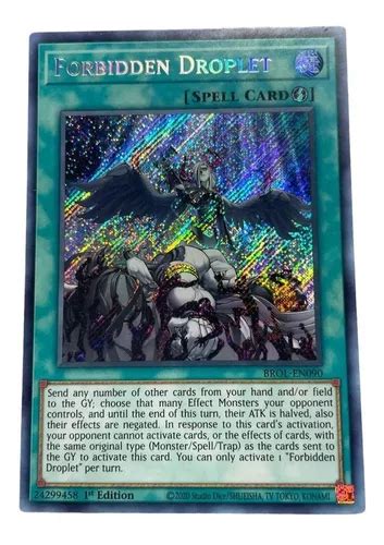 Yugioh Forbidden Droplet Brol Envío gratis