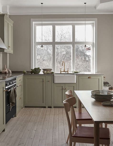 Nordiska Kök Green classic shaker kitchen A bespoke kitchen