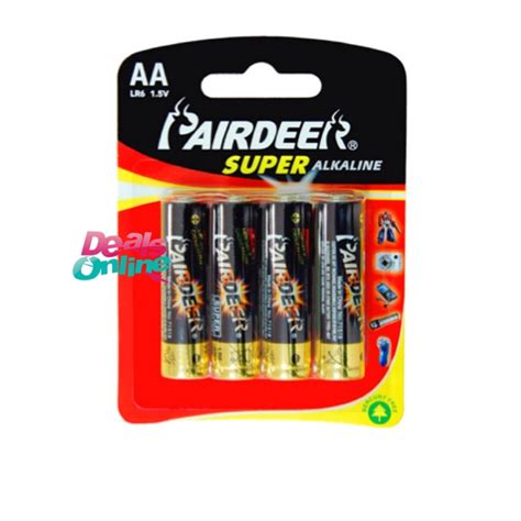 Pairdeer Super Alkaline AA 4 Pcs Battery Instax Batteries 11 Lazada PH