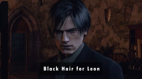 black hair  leon  resident evil   nexus mods  community